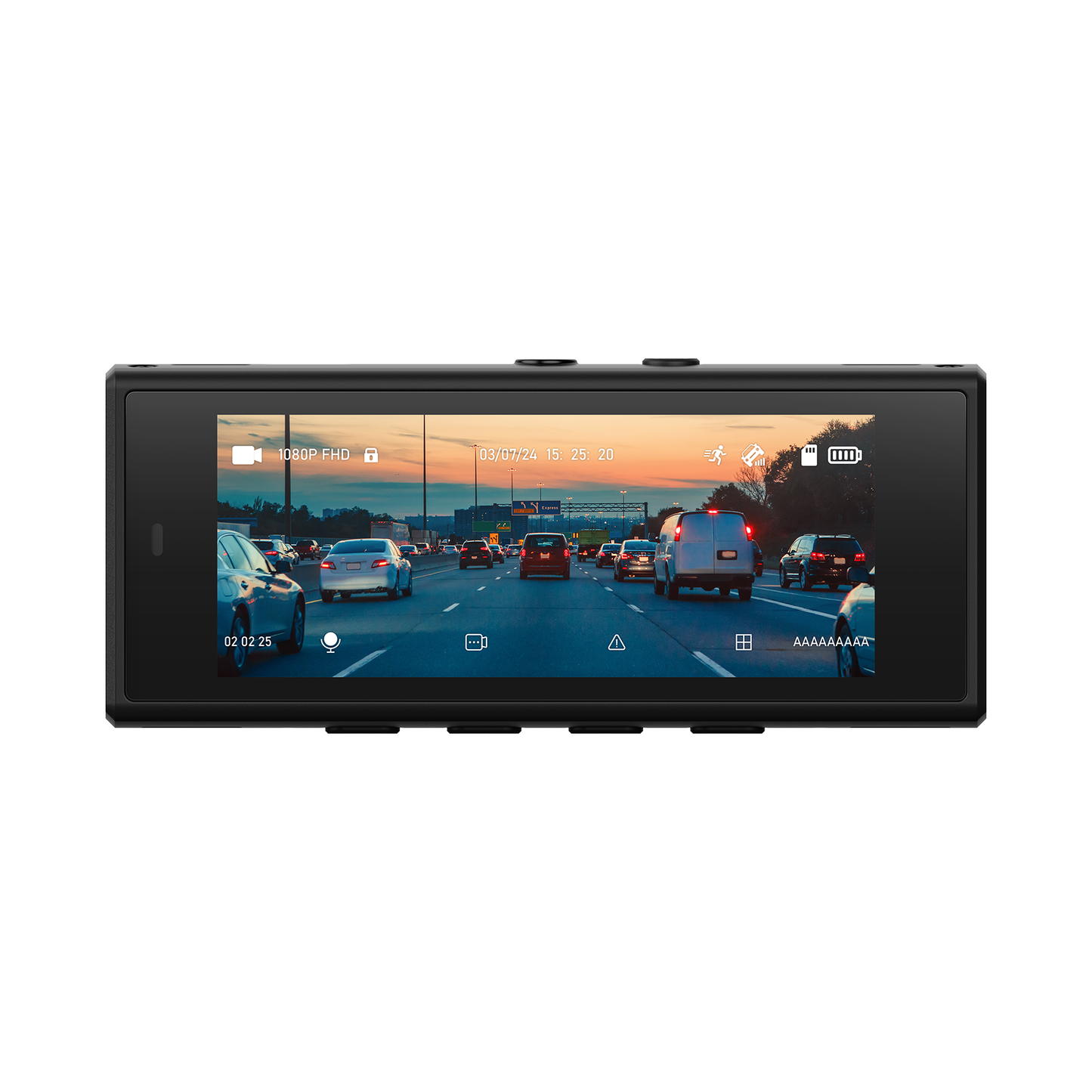 Nanocam Plus Compact Full-HD Dash Camera with 3.2” IPS Screen