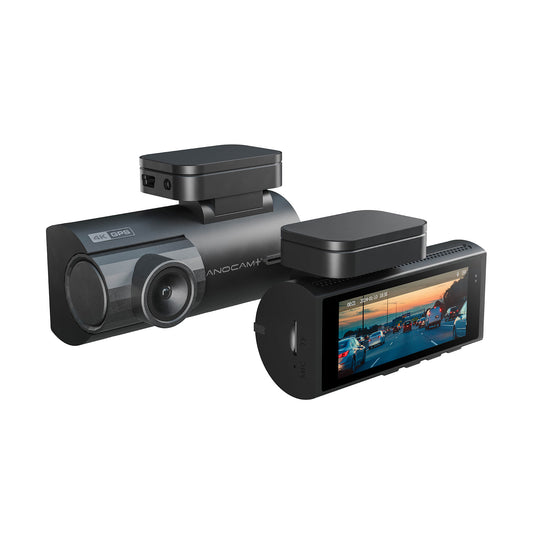 Nanocam Plus 4K UHD Front & FHD Rear Dash Camera with 3.2” IPS Screen